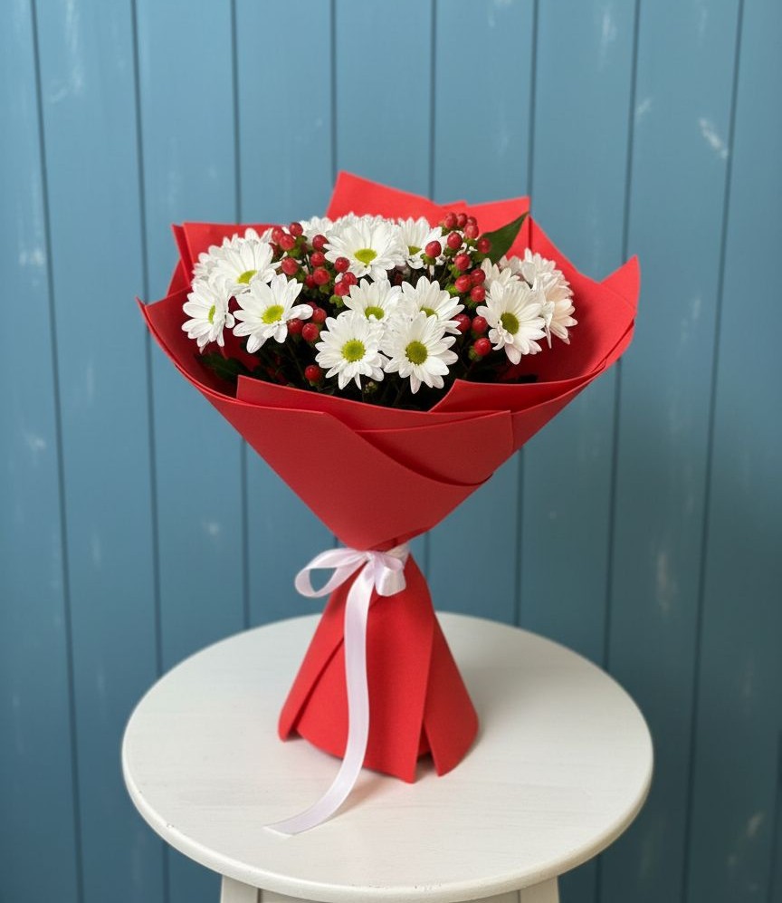 Букет цветов из: Хризантемы в Билибино