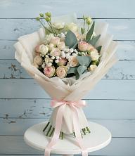Букет цветов из:  Розы и Лизиантусы в Билибино