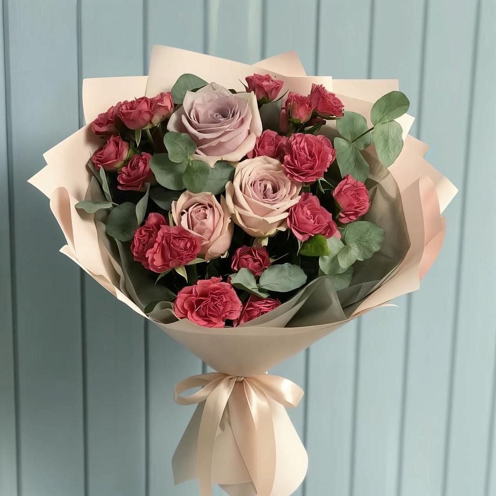 Букет цветов из: Гвоздики и Розы в Билибино