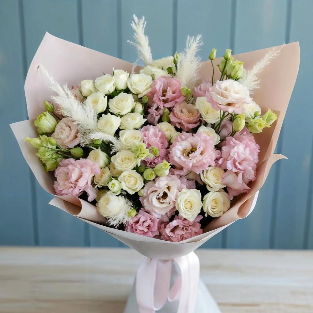 Букет цветов из: Альстромерии и Розы в Билибино