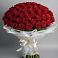 Букет 101 Красная роза Блэк Мэджик в Билибино