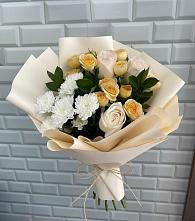 Букет цветов из:  Розы и Хризантемы #REPLACE_PRED# Билибино