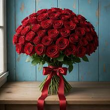 Букет Красные розы Блэк Меджик в Билибино