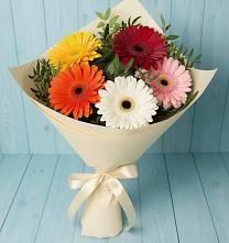 Букет цветов из:  Герберы #REPLACE_PRED# Билибино