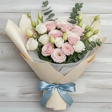 Букет цветов из:  Лизиантусы в Билибино