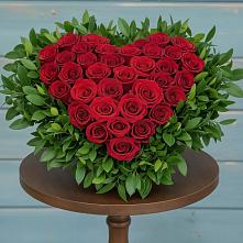 Цветочная композиция из Розы в виде сердца #REPLACE_PRED# Билибино