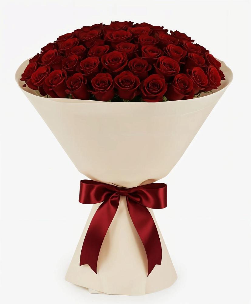 Букет 101 Бордовая роза Блэк Бакарра в Билибино