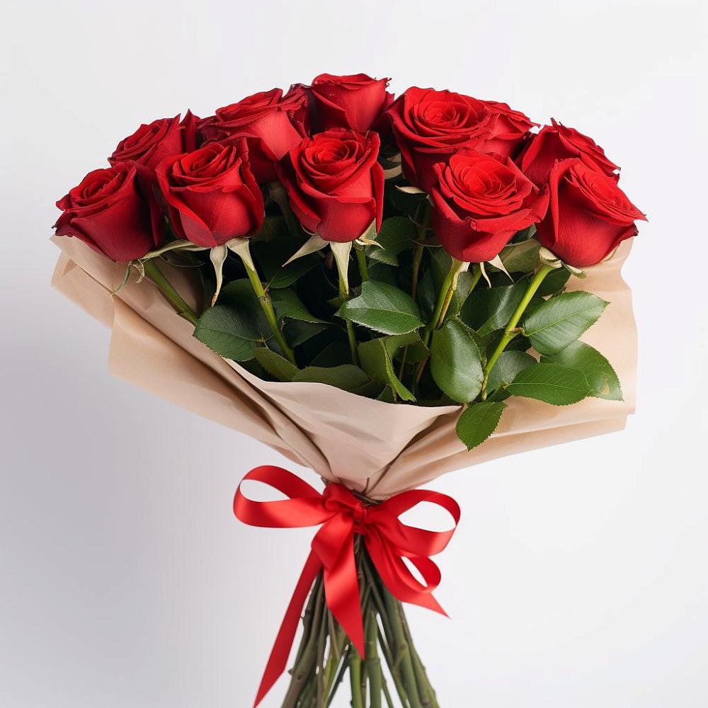 Букет 11 Красных роз Эдлесс Лав в Билибино